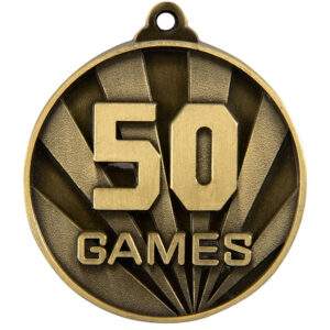 Sunrise 50 Games Medal