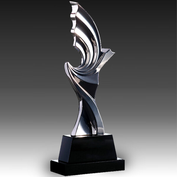 Pinnacle Zinc Alloy / Black Crystal